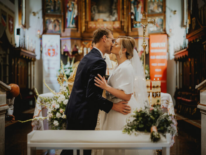 przysięga, kościelny ślub, fotograf Tarnów ślubny, Tarnów fotografia ślubna