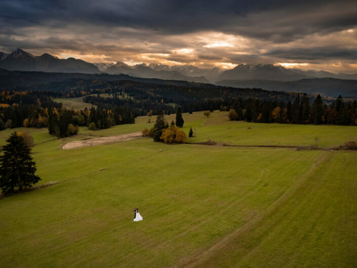 dron, fotograf ślubny Tarnów, Tarnów fotografia ślubna, tatry