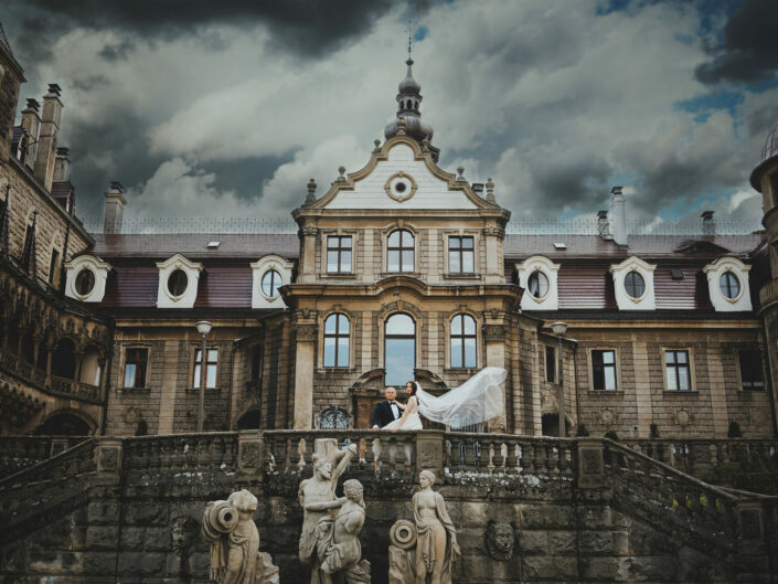 fotograf ślubny Tarnów, Tarnów fotografia ślubna zamek Moszna