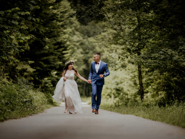 fotograf ślubny Tarnów, Tarnów fotografia ślubna, spacer