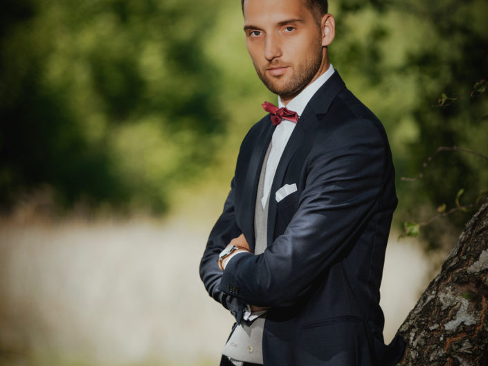 pan młody, portret, fotograf ślubny Tarnów, Tarnów fotografia ślubna