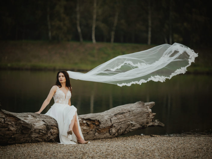 fotograf ślubny Tarnów, Tarnów fotografia ślubna portret welon